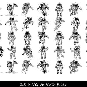 Astronaut Bundle, Astronaut Geburtstag svg, Weltraum svg, Astronaut cut-Datei, Astronaut Clipart, Astronaut svg Silhouette