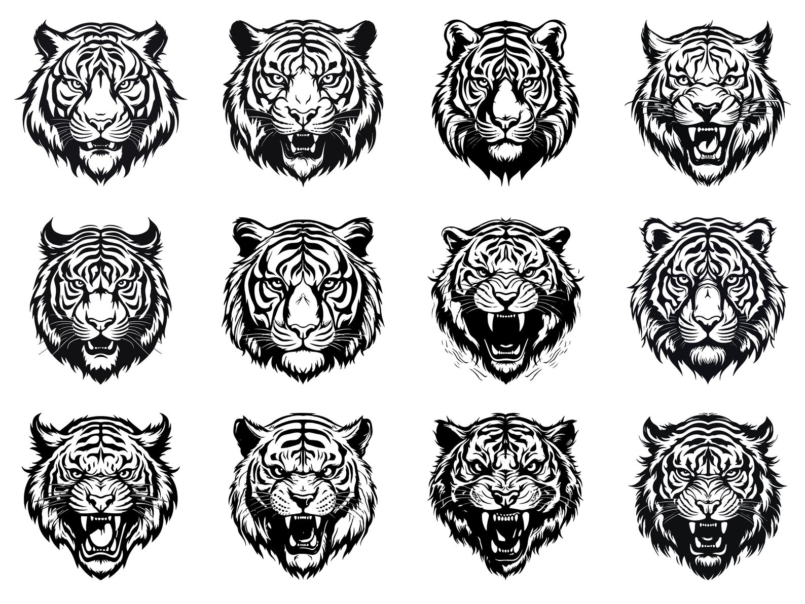 Buy Tiger SVG Tiger Face SVG Tiger Mascot SVG Tiger Head Svg Online in