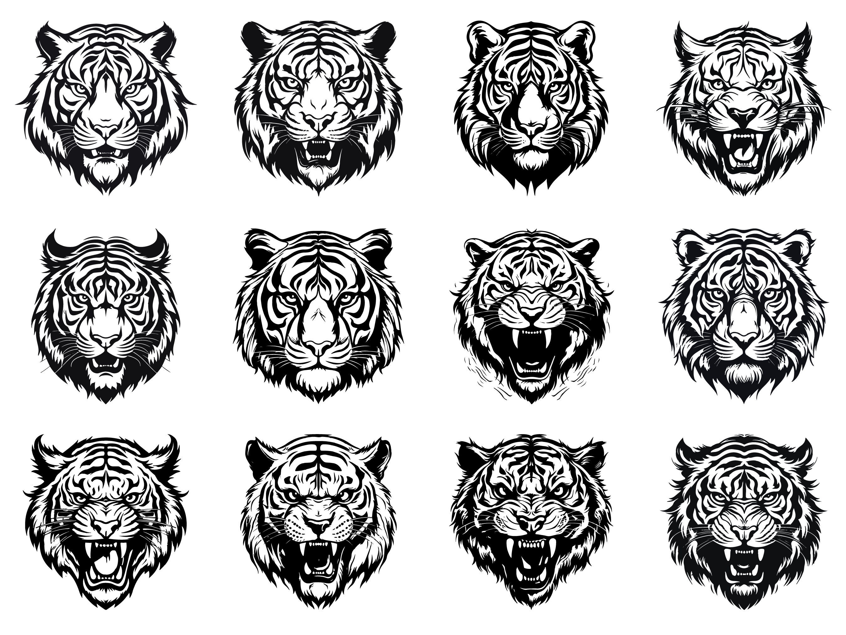 Buy Tiger SVG Tiger Face SVG Tiger Mascot SVG Tiger Head Svg Online in