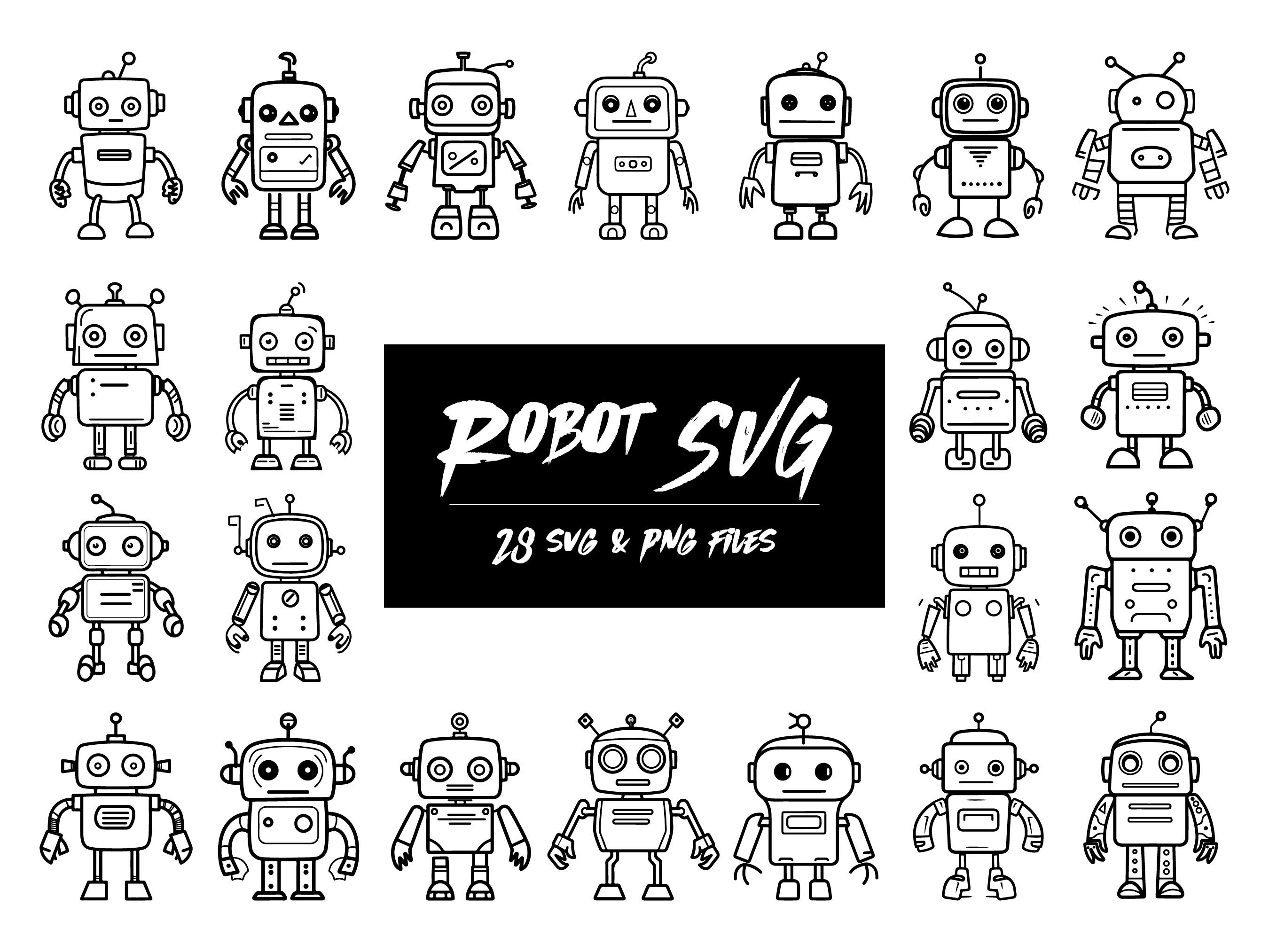 Buy Robot SVG, Robot PNG, Roblox Robot SVG, Robot Factory Svg, the Wild ...