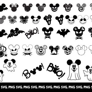 Mickey Halloween SVG, SVG Halloween Mickey et Minnie, souris Halloween svg, svg Halloween dessin animé, svg Halloween enfants, SVG Mickey Halloween