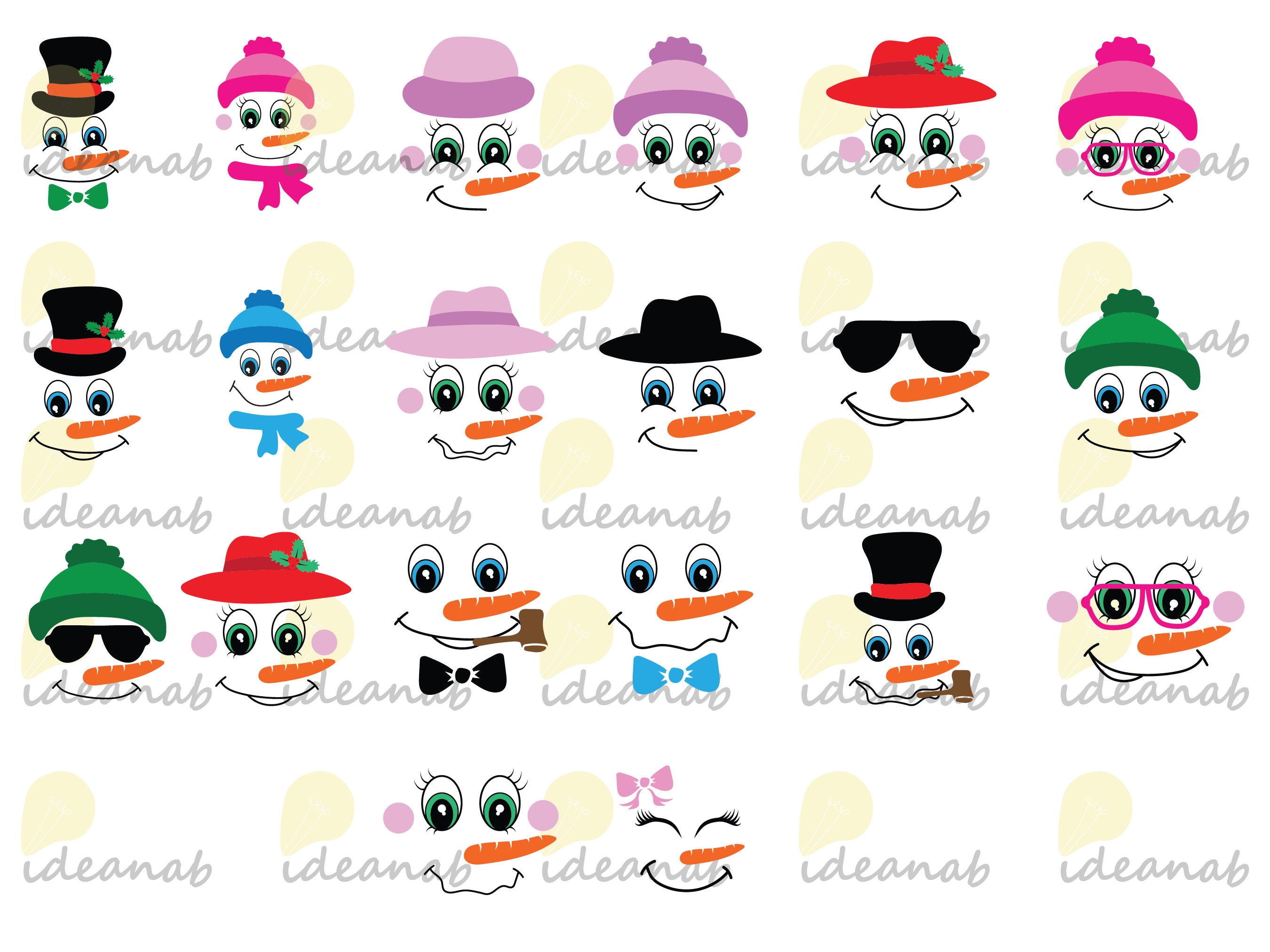 Snowman Face SVG Snowman Svg Frosty the Snowman Face Svg - Etsy