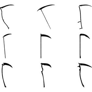 Sense SVG, Sensenmann SVG, Sensenmann SVG, Halloween Schädel, Tod Schädel, Monster Schädel, Gothic Schädel, gruselige Schädel, Horror Schädel, gruselige Schädel, Messer Schädel Bild 5