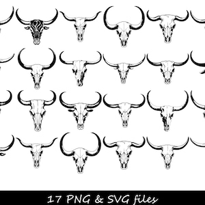 Tête de mort taureau SVG, SVG tête de mort vache, tête de taureau SVG, tête de vache svg, svg tête de mort Longhorn, tête Longhorn svg, svg Western, Texas Longhorn Head svg