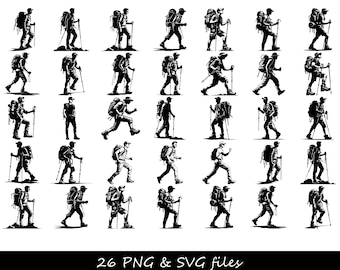 Male Hiker SVG, Hiker SVG, Hike SVG, Mountains svg, Mountaineer svg, Adventure svg, Camping svg, Camper svg, Take a Hike svg, Hiking svg