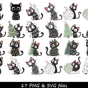 Weihnachten Katze SVG, Katze Weihnachten SVG, Katze SVG, Weihnachten svg, schwarze Katze Weihnachten, Katze Weihnachten png, Weihnachtskatze Cricut, Weihnachtsbaum
