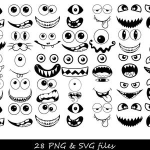 Monster Gesicht SVG, Monster SVG, Mamas kleines Monster SVG, Cartoon Monster svg, Snuggle Monster svg, süßes Monster svg, Fuzzy Monster svg