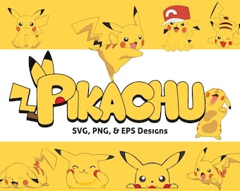 Layered Cartoon SVG, Anime SVG, Poke SVG, Pika svg