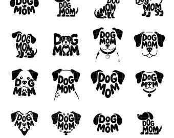 Hond moeder SVG, hond moeder png, hondenliefhebber SVG, moeder svg, hond moeder sublimatie, hond moeder png, huisdier svg, pootafdruk svg, hond svg, hond poot svg