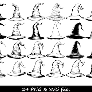Chapeau de sorcier SVG, SVG de sorcier, visage de sorcier SVG, svg baguette magique, svg école de sorcier, svg D&D, cliparts sorcier, svg Halloween, sorcier svg