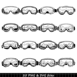 Ski Goggles SVG, Skiing SVG, Winter Sports SVG, Mountains svg, Snow svg, Adventure svg, Snow Sports svg, Alpine svg, Ski Goggles Clipart