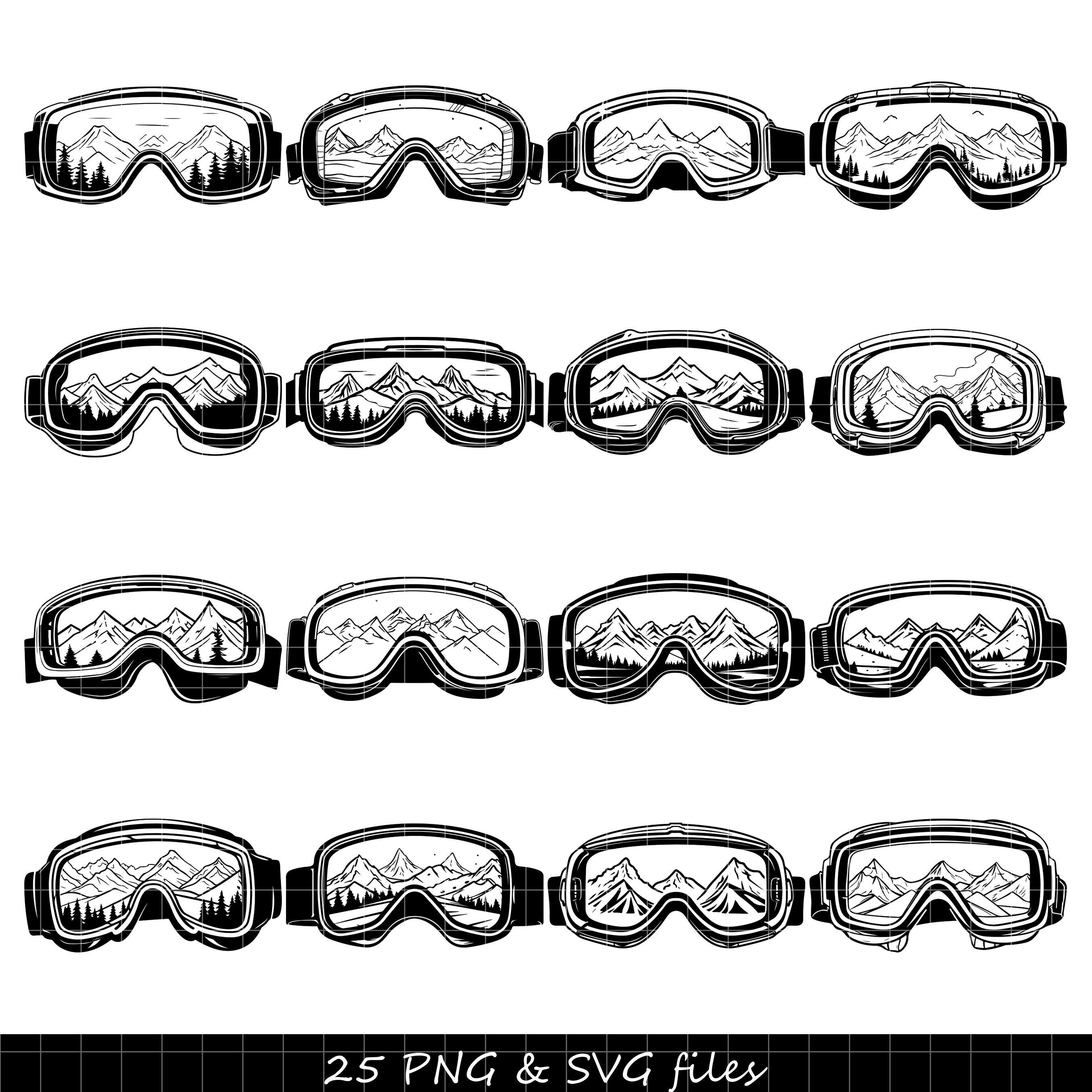 Skibrillen SVG, skiën SVG, wintersporten SVG, bergen svg, sneeuw svg,  avontuur svg, sneeuwsport svg, alpine svg, skibril clipart - Etsy België, image size:2700x2700