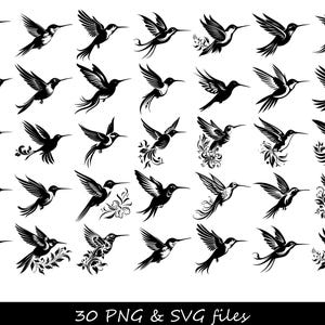 Hummingbird SVG, Bird SVG, Hummingbird Silhouette SVG, Hummingbird Clipart, Hummingbird Cut Files, Hummingbird Vector, Bird Silhouette Svg
