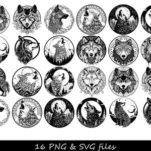 Wolf SVG, Wolf Pack SVG, Great Wolf Lodge SVG, Wolf with Indian Glowforge svg, Howling Wolf svg, Wolf Moon svg, wolfsmandala, Real Wolf png