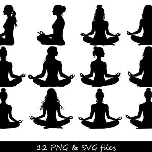 Yoga SVG, Fitness SVG, Meditazione SVG, Pose Yoga svg, Ragazza Yoga svg, Namaste svg, Indù svg, Silhouette Yoga svg, Zen svg, Chakra svg