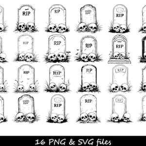 Grafsteen SVG, grafsteen SVG, grafsteen SVG, graf SVG, Halloween SVG, schedels SVG, Ghost SVG, Horror SVG, Spooky SVG, kerkhof SVG, begraafplaats