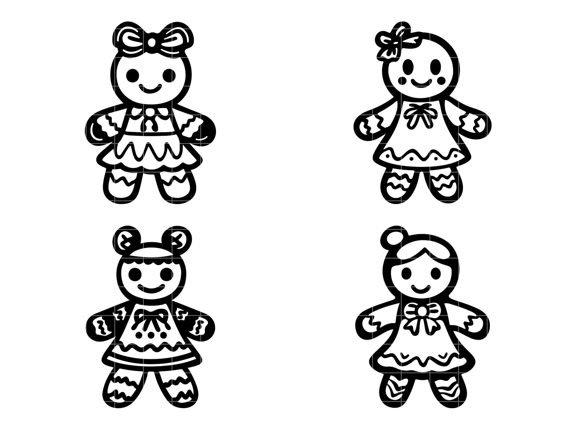 Gingerbread SVG, Gingerbread Woman SVG, Gingerbread Face SVG ...