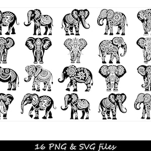 Svg éléphant, visage d'éléphant SVG, mandala éléphant SVG, svg silhouette éléphant, bébé éléphant svg, svg éléphant mignon, svg éléphant de l'Alabama