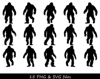 Bigfoot SVG, Sasquatch SVG, Bigfoot Silhouette SVG, Bigfoot Clipart, Bigfoot Decal svg, Bigfoot Footprint svg, Bigfoot Camping svg, Yeti svg