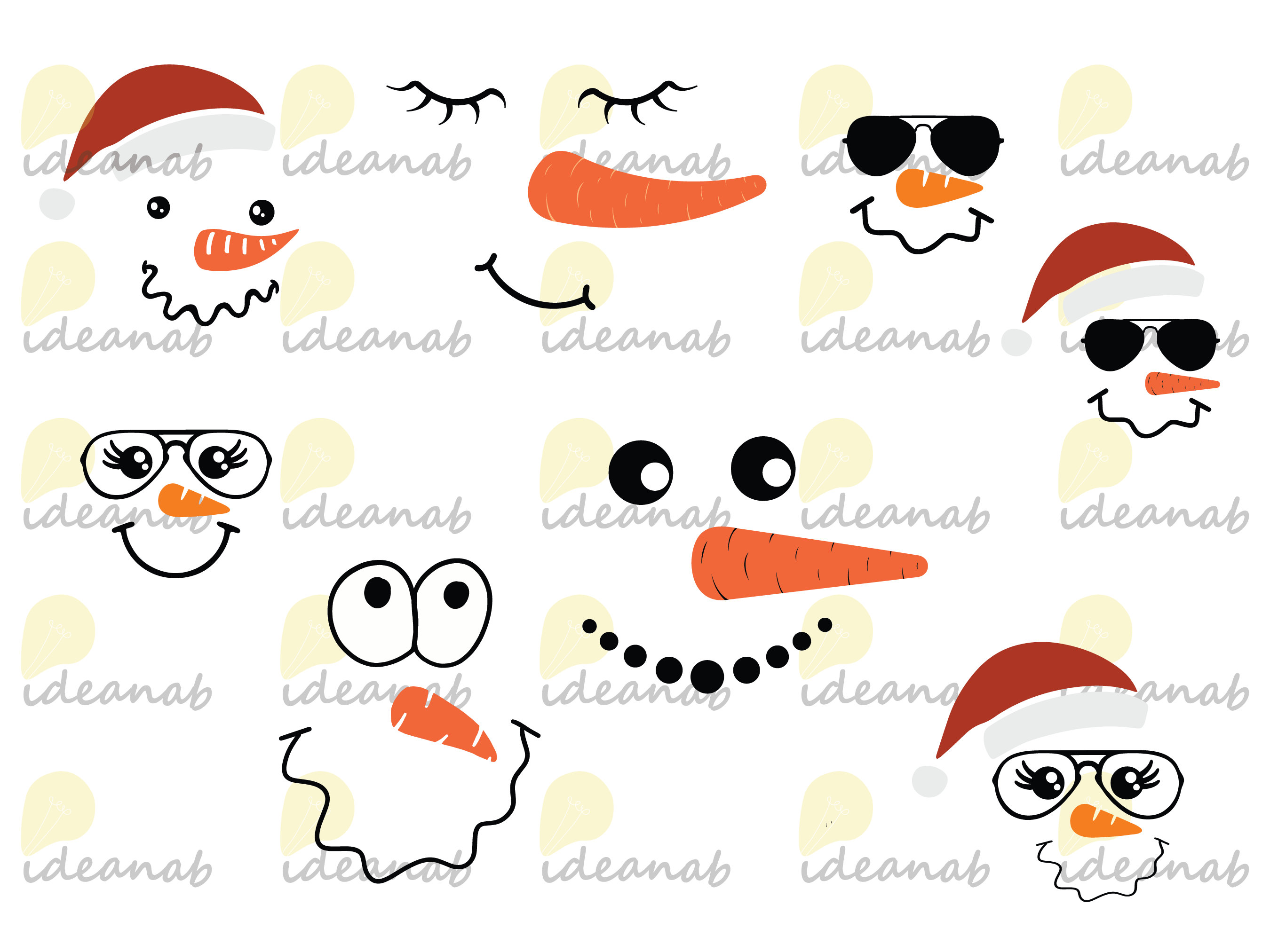 Snowman Face SVG Snowman Svg Frosty the Snowman Face Svg - Etsy