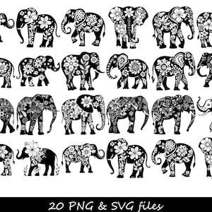 Olifant svg, olifant gezicht SVG, olifant mandala SVG, olifant silhouet svg, babyolifant svg, schattige olifant svg, Alabama olifant svg