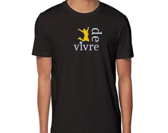 Joie de vivre organic Unisex Crewneck T-shirt - French shirt - Love France Tshirt- French learner -Frenchie