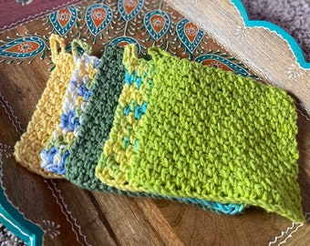 Crochet Dishcloth// Reclaimed Yarn, Sustainable, Reusable, Eco-Friendly!