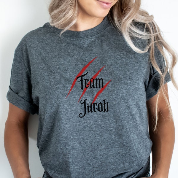 Team Jacob t-shirt, Twilight t-shirt, Jacob t-shirt, bella t-shirt, twihard t-shirt, PNW t-shirt, werewolf t-shirt, werewolves t-shirt