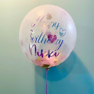 Vinil balão personalizado, adesivo de vinil, adesivo de balão, para festa de aniversário, chá de bebê, casamento, aniversário