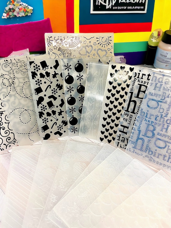 Embossing Folders Set of Two: Card Making Supplies (4.25 x 5.5”)