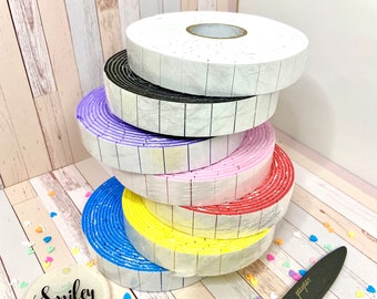 Cinta de espuma de doble cara de color 2 rollos, cinta de espuma precortada, elaboración de papel, fabricación de tarjetas, capas de papel, espuma de color, suministros de artesanía, Cricut