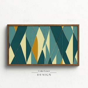 Abstract Frame TV Art | Ocean Samsung Frame TV Art Seascape Coastal Abstract Bauhaus Digital Wall Art Modern Painting Water Coast Sea Ocean