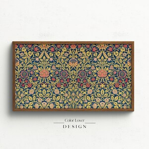 William Morris Frame TV Art / Arts and Crafts Tapiz Art Nouveau Samsung Frame TV Art LG Digital Wall Art