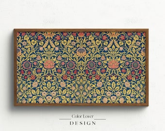 William Morris Frame TV Art | Arts and Crafts Tapestry Art Nouveau Samsung Frame TV Art LG Digital Wall Art