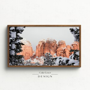 Yosemite Frame TV Art | Yosemite National Park Winter Samsung Frame TV Art Digital Wall Art