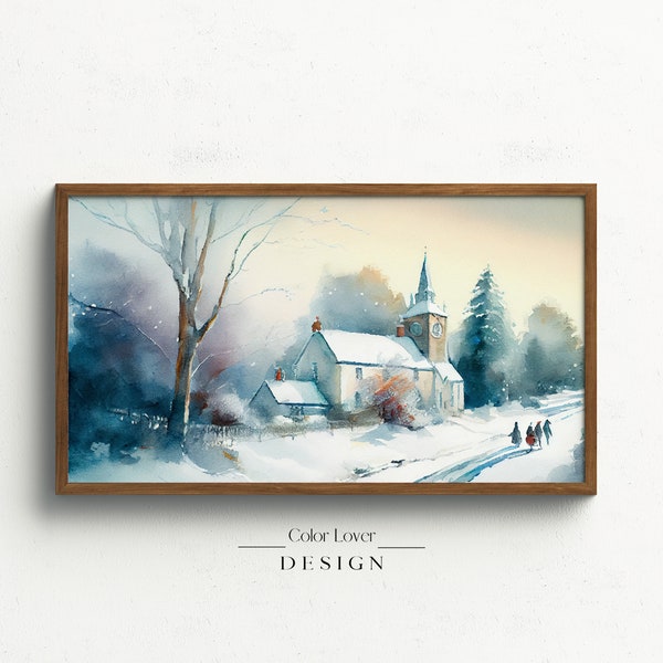 Church Painting Etsy