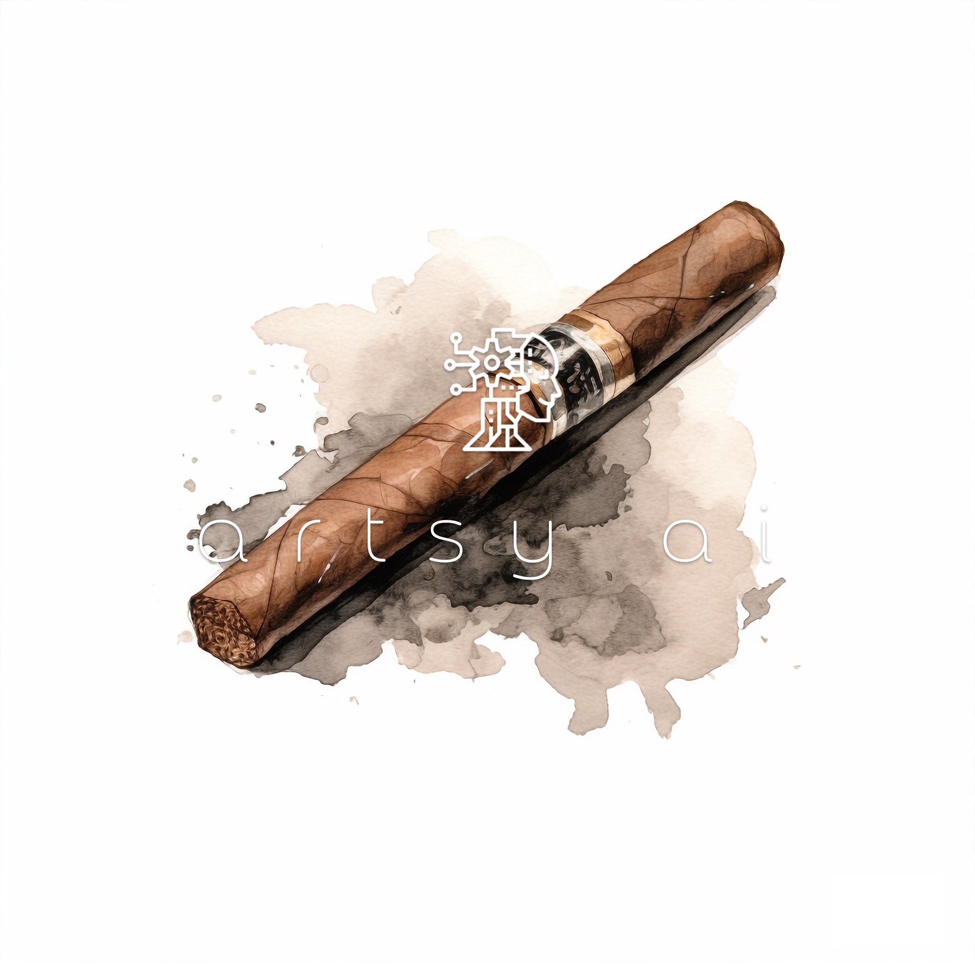 Cigar | Printable Art | Digital Download | Watercolor - Etsy