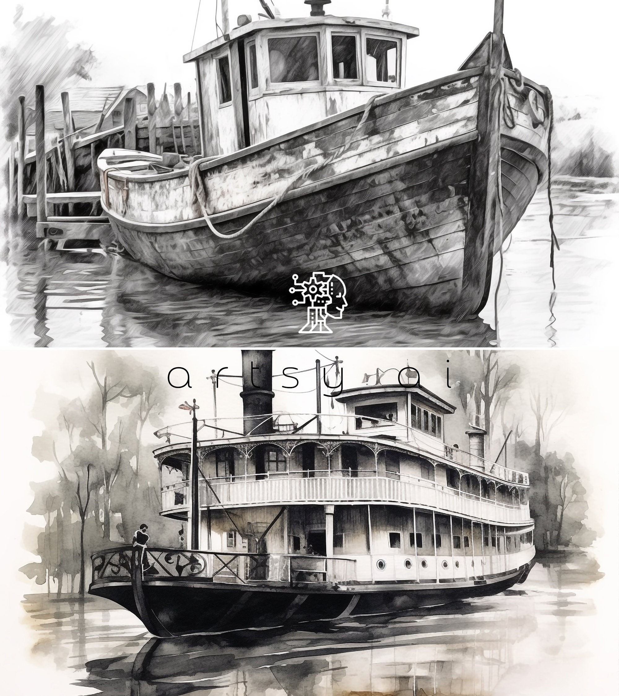 Boat Pack Printable Art Digital Download Watercolor - Etsy