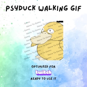 Psyduck Walking Twitch Emote