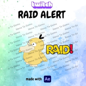 Raid alert widget Psyduck Walking
