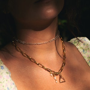 Collar Triángulo Cristalino