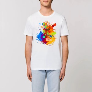SPLASH 02, Unisex T-shirt, gift for mom/dad, gift for man/woman, gift for art lover, Painting, Contemporary