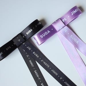 BTS Hair Bow  | ARMY | Kpop Merch | Hair Barrette | RM, Jin, Suga, J-hope, Jimin, V, Jungkook