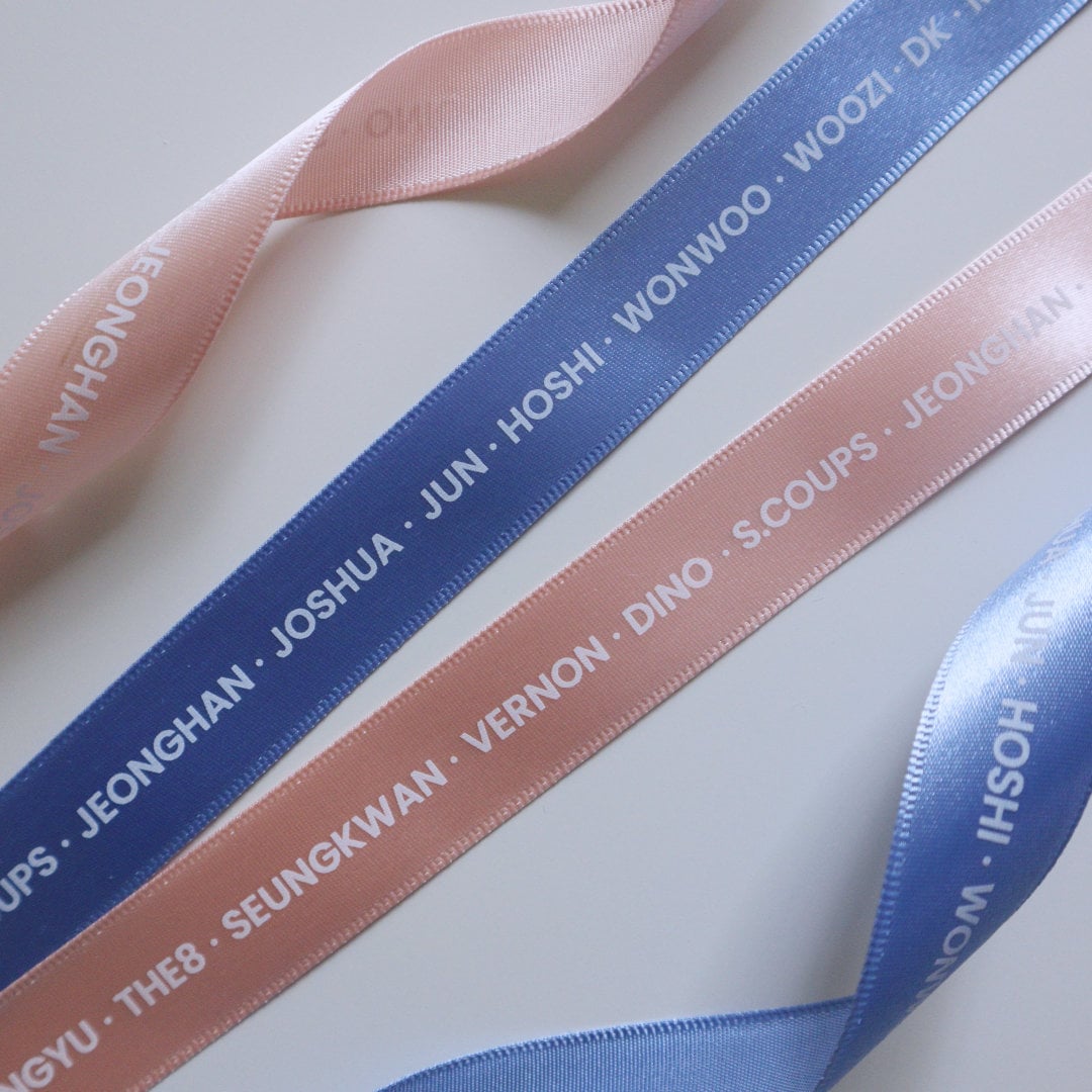 SEVENTEEN Member Ribbon | CARAT | Rose Quartz & Serenity