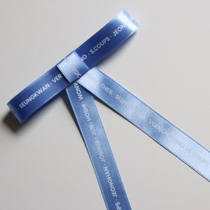SEVENTEEN Hair Bow | CARAT | Rose Quartz & Serenity | Hair Barrette | S.Coups, Jeonghan, Joshua, Jun, Hoshi, Wonwoo, Woozi, DK, Mingyu, The8