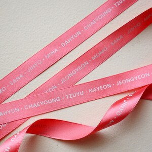 Kpop Ribbons TWICE Member Ribbon | ONCE | Kpop Merch | Twice Lightstick Bow | Nayeon ...