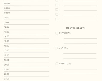 Dagelijkse planner, planner, geestelijke gezondheidsplanner, taakplanner, dagelijkse tijdlijn