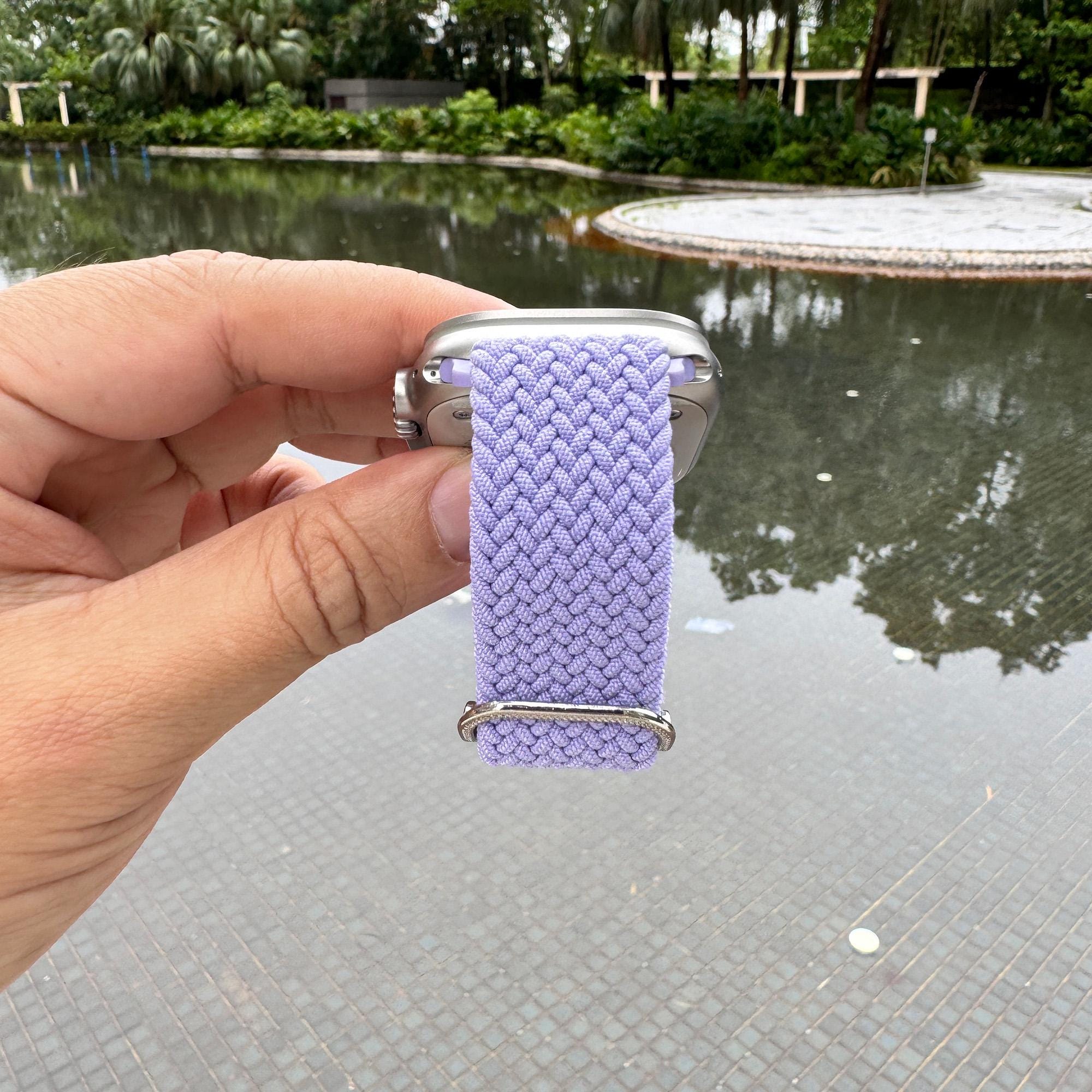 DITMCO. Authentic Upcycled GG Lavender Apple Watch Band - Size Alpha, 38-41mm Purple Color Apple Watch Band Resin Bracelet Strap Pink  main image 4