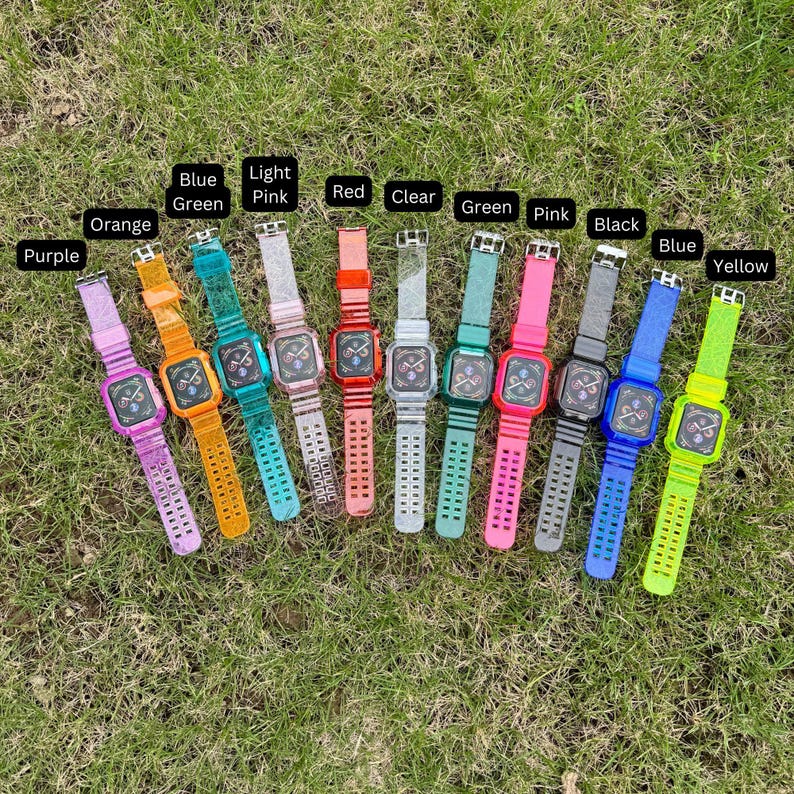 Transparent TPU Pink Case Band Apple Watch Ultra 38-49mm All in One TPU Design Bumper Case Protection iWatch Series 11 10 9 8 7 6 5 4 3 2 SE image 6