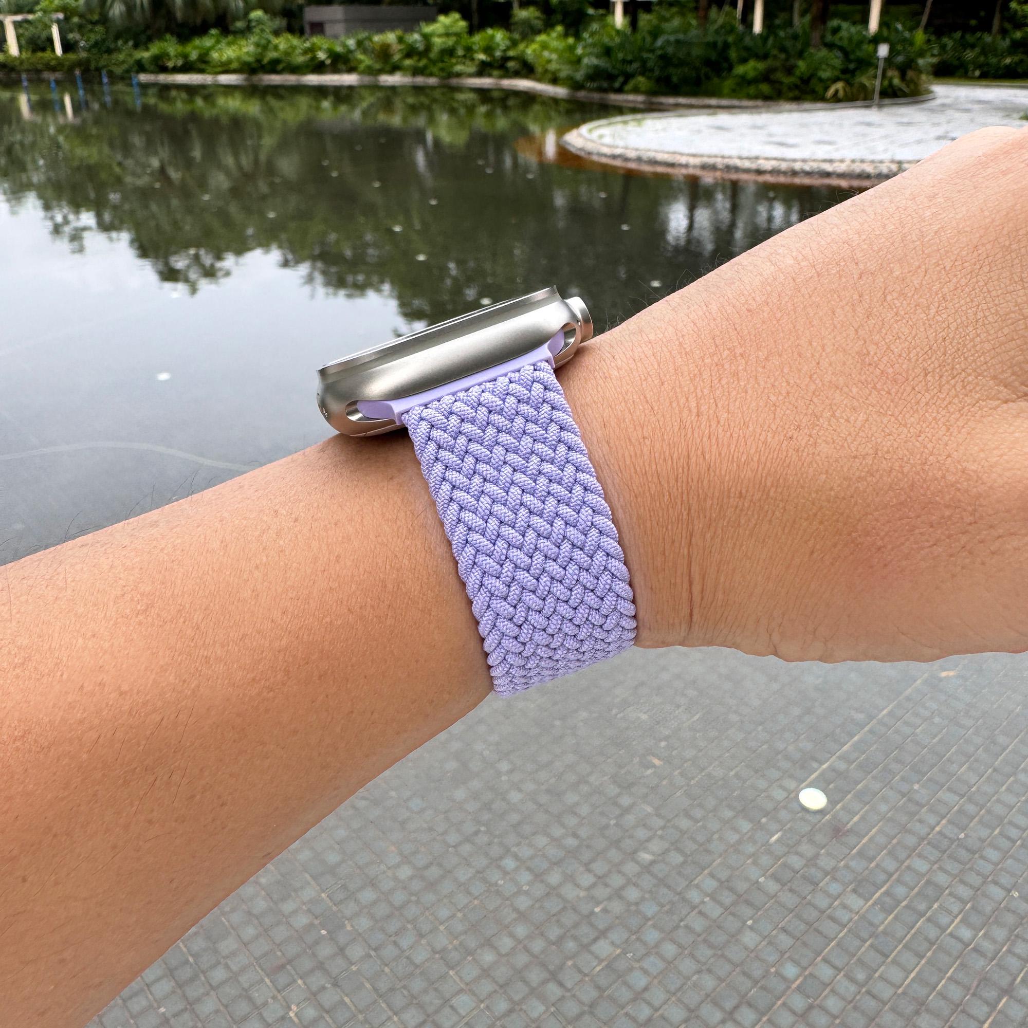 Lavender Mist Braided Nylon Apple Watch Bands - Soft & Durable